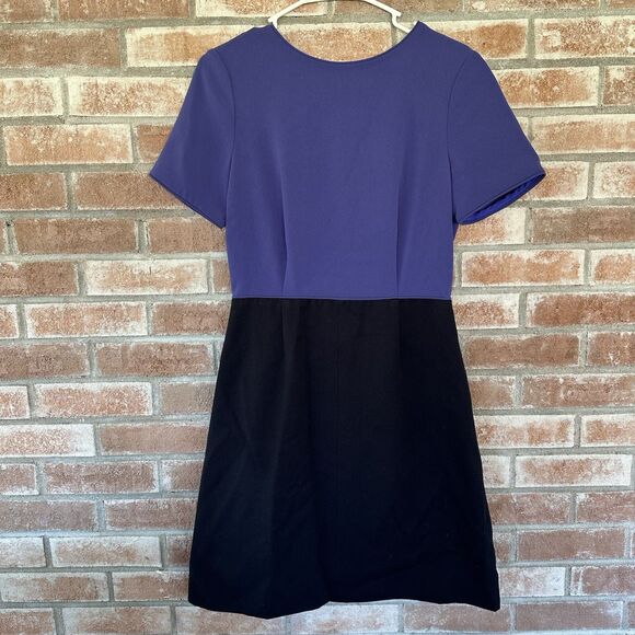 Marc by Marc Jacobs Wool Two Tone Colorblock Dress Periwinkle Blue Size 4 - Picture 2 of 9